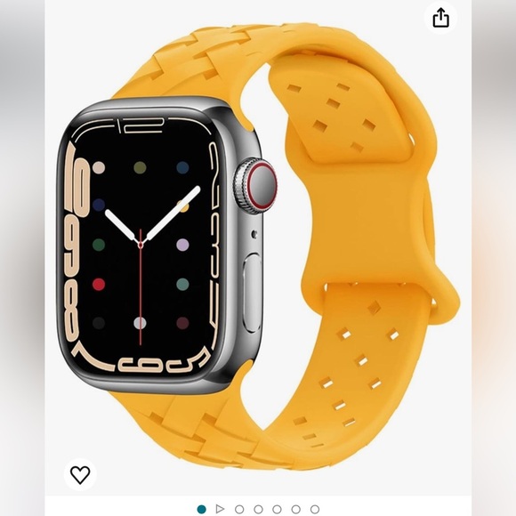 5 Pack Soft Silicone Bands Compatible with Apple Watch Band 42/44/45 mm - Picture 4 of 4